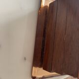 Glass and wood cigarette box