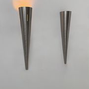 Vintage wall light pair, metal, France, 1980.