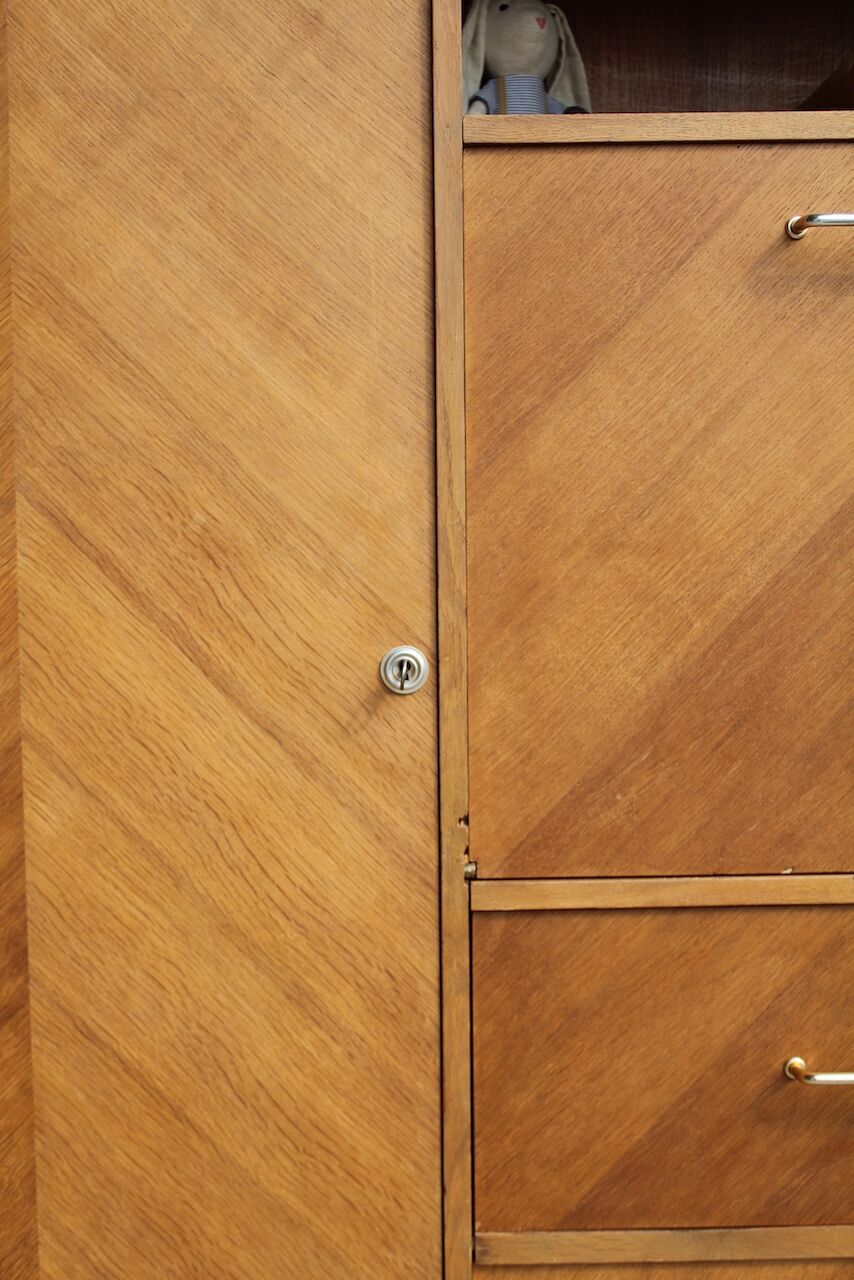 Vintage wardrobe compass feet