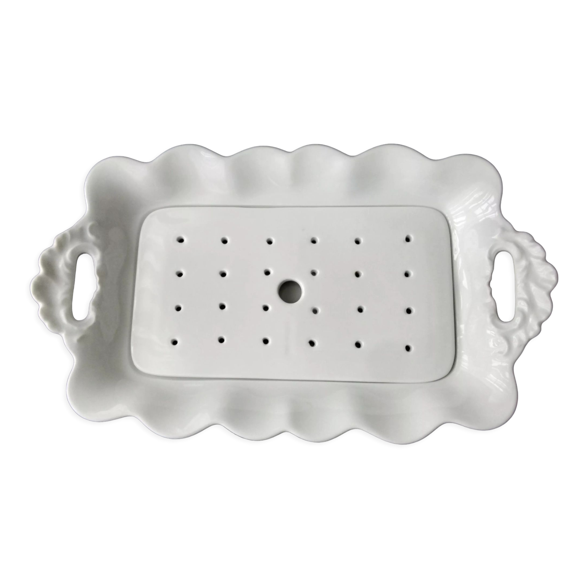 Porcelain asparagus dish from Limoges