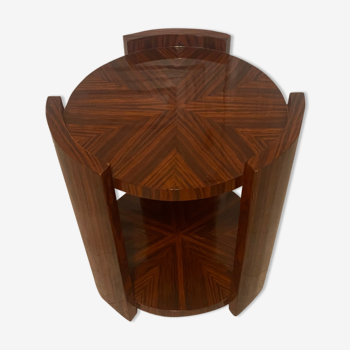 Mahogany art deco pedestal table / bar