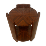 Mahogany art deco pedestal table / bar