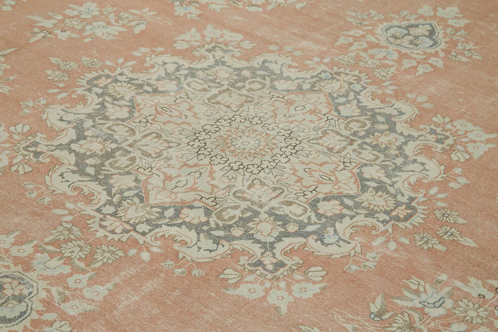 Handmade Oriental Contemporary 1980s 293 cm x 416 cm Beige Wool Carpet