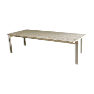 1970 rectangular travertine coffee table