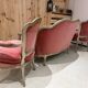 salon complet de style Louis XV – banquette corbeille et paire d