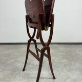 Folding table in mahogany in the style of the Vienna Secession.