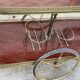 Vintage 1950s bar serving table on wheels