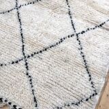 Moroccan Berber carpet Beni Ouarain with black diamonds 1,48x0.95m