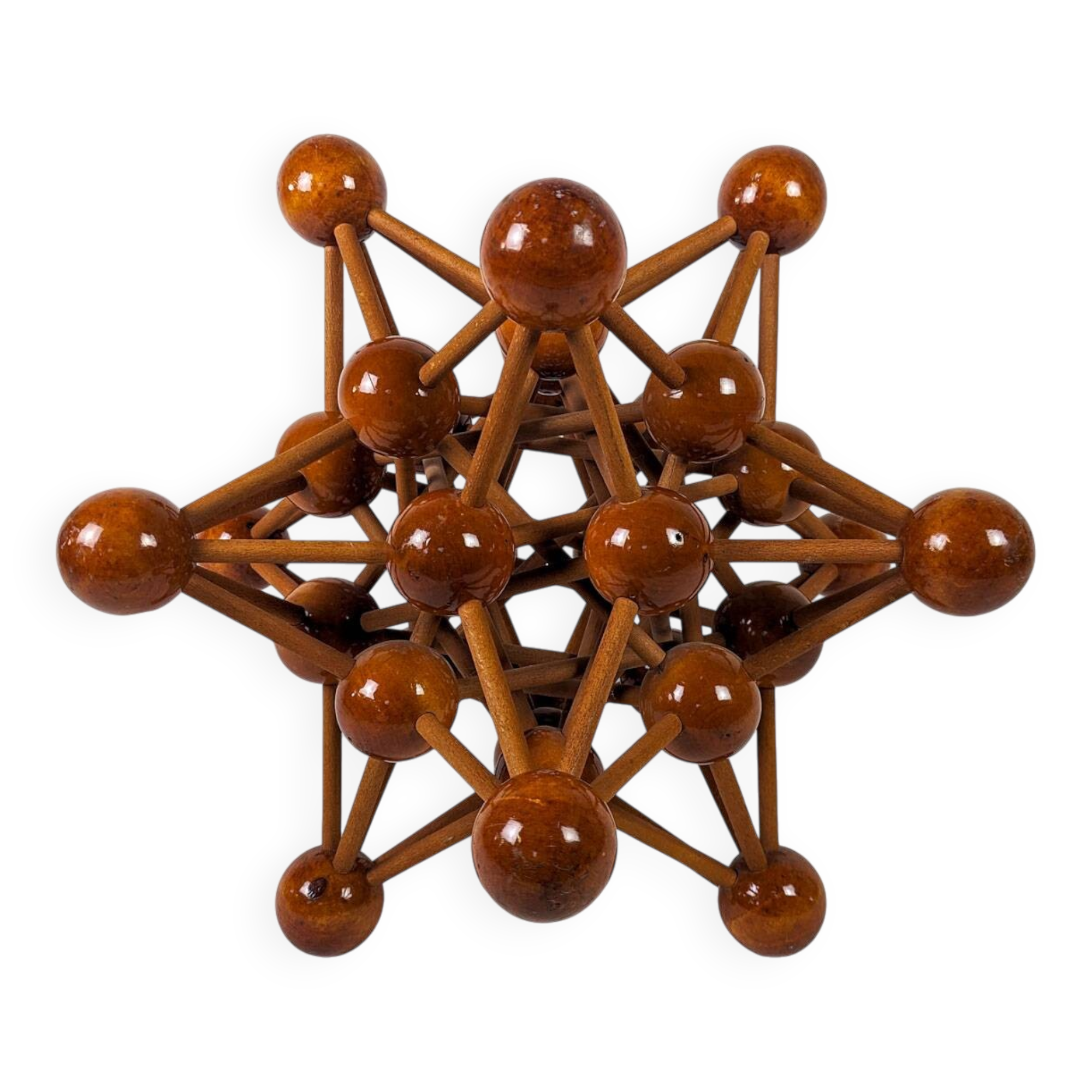 Atom: Wooden sculpture from the 1960s