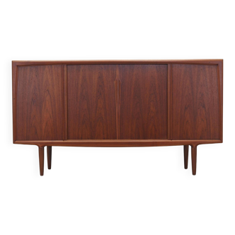 Buffet haut en teck, design danois, années 1960, production : Omann Jun