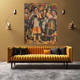 Peinture d'Aymery Rolland Musicien