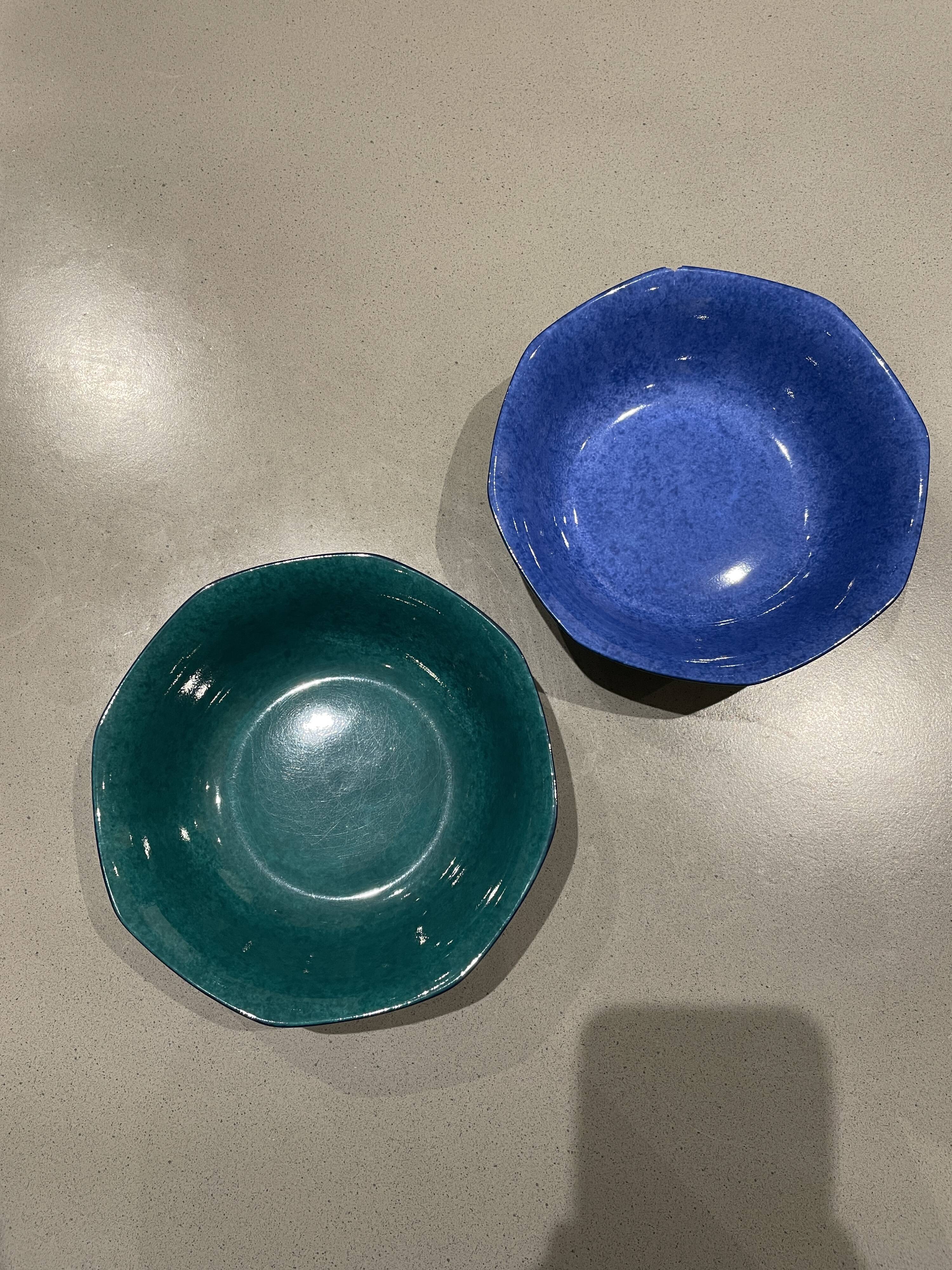 Octagonal porcelain cups Laure JAPY Paris