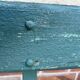 Antique folding garden bench