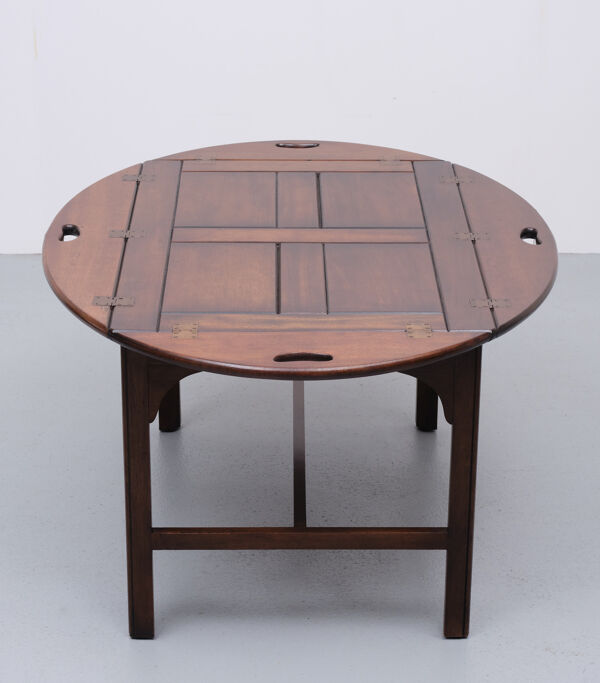 Table plateau en acajou Bevan Funnell années 1960 Angleterre