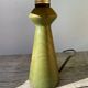 Italian green turned wood lamp, 1980
