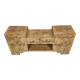 Rare Low Art Deco Blonde Burl TV Console Sideboard - 1930s Fully Restored