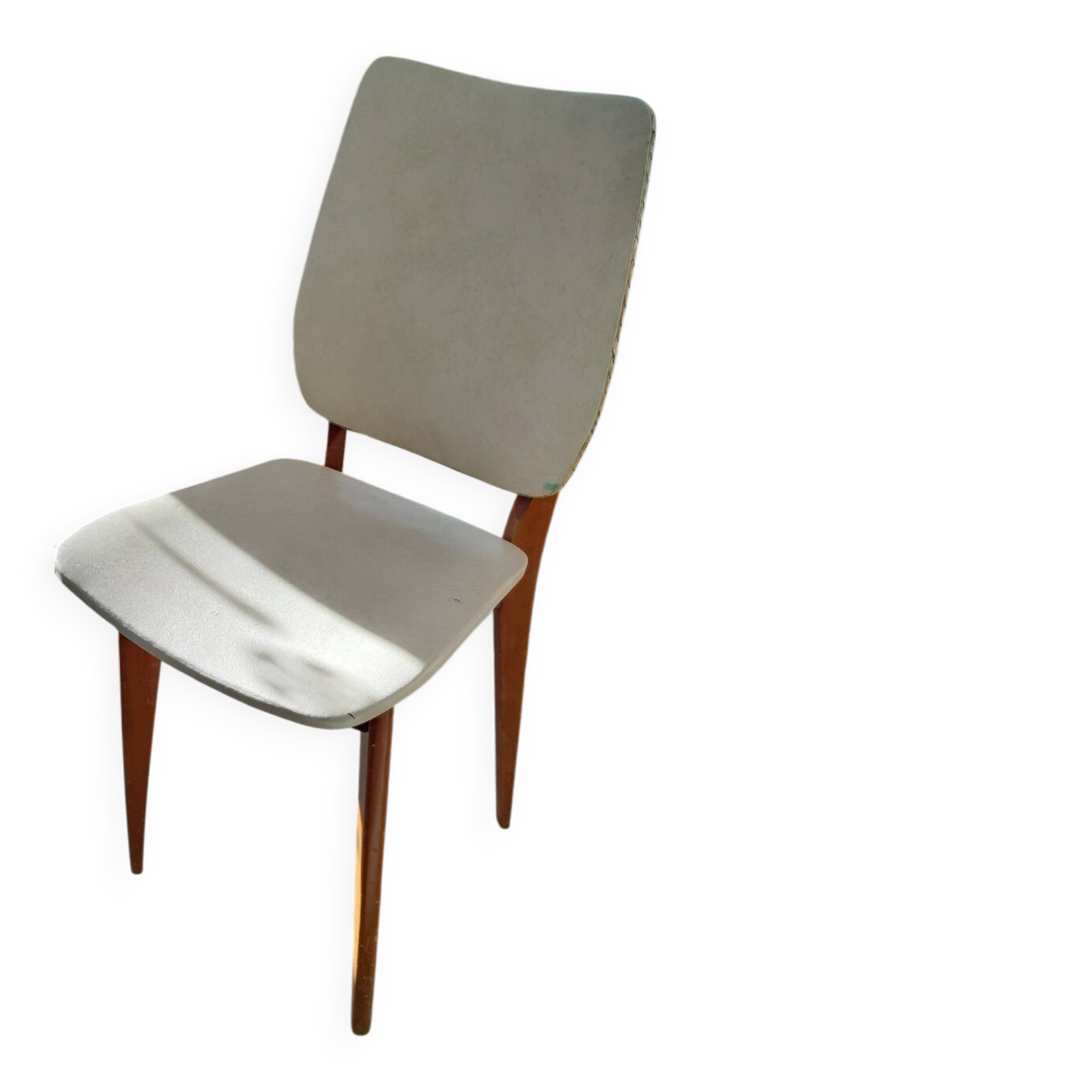 Vintage 1950s 60s dining room chair with tapered legs