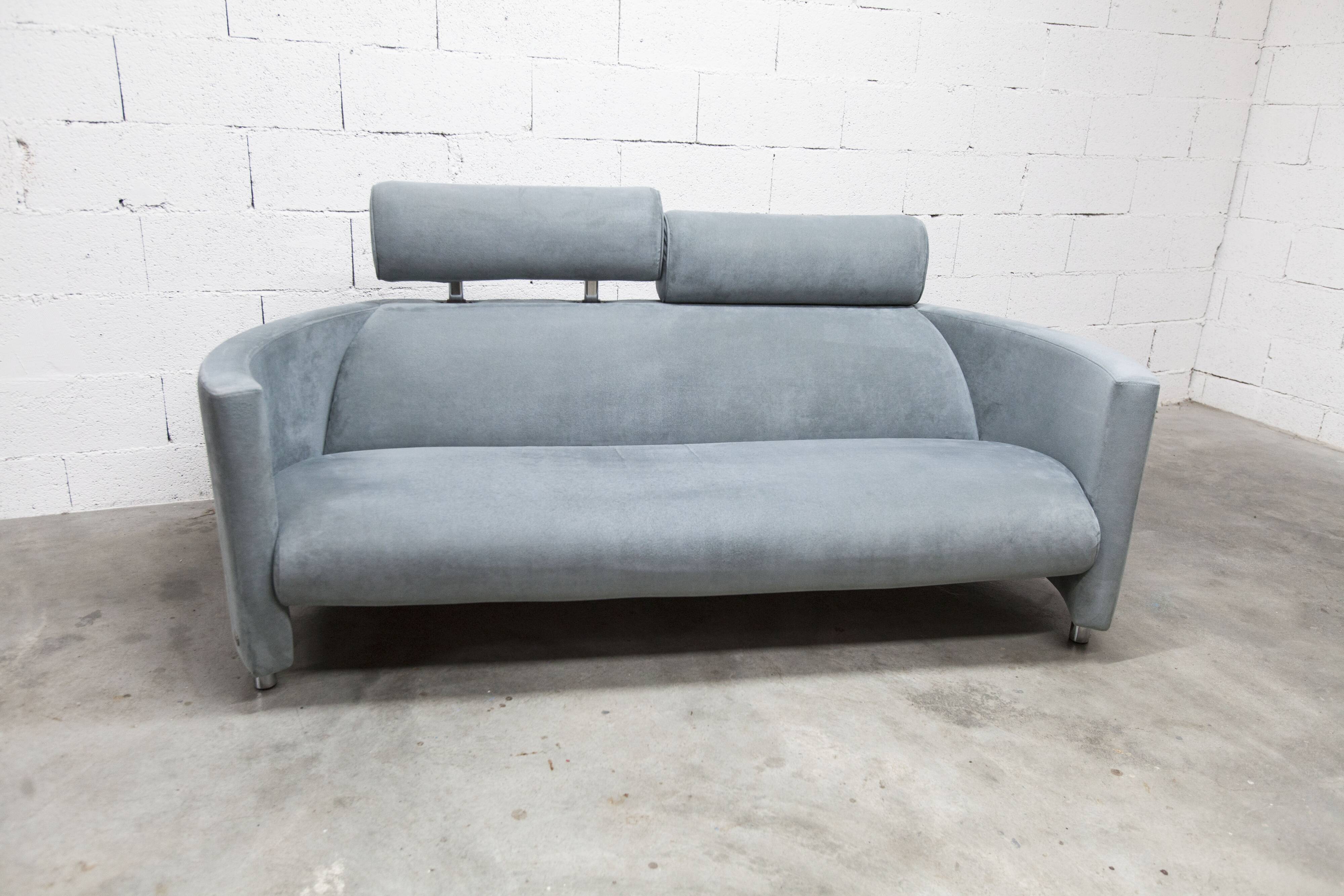 Negresco Sofa Design Bernard Massot for Neology France Moiré Velvet