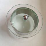 Jewelry box in glass and stainless steel design