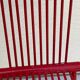 Swing Chair Jutta and Herbert Ohl Rosenthal Lübke 1982 Lacquered Red Steel