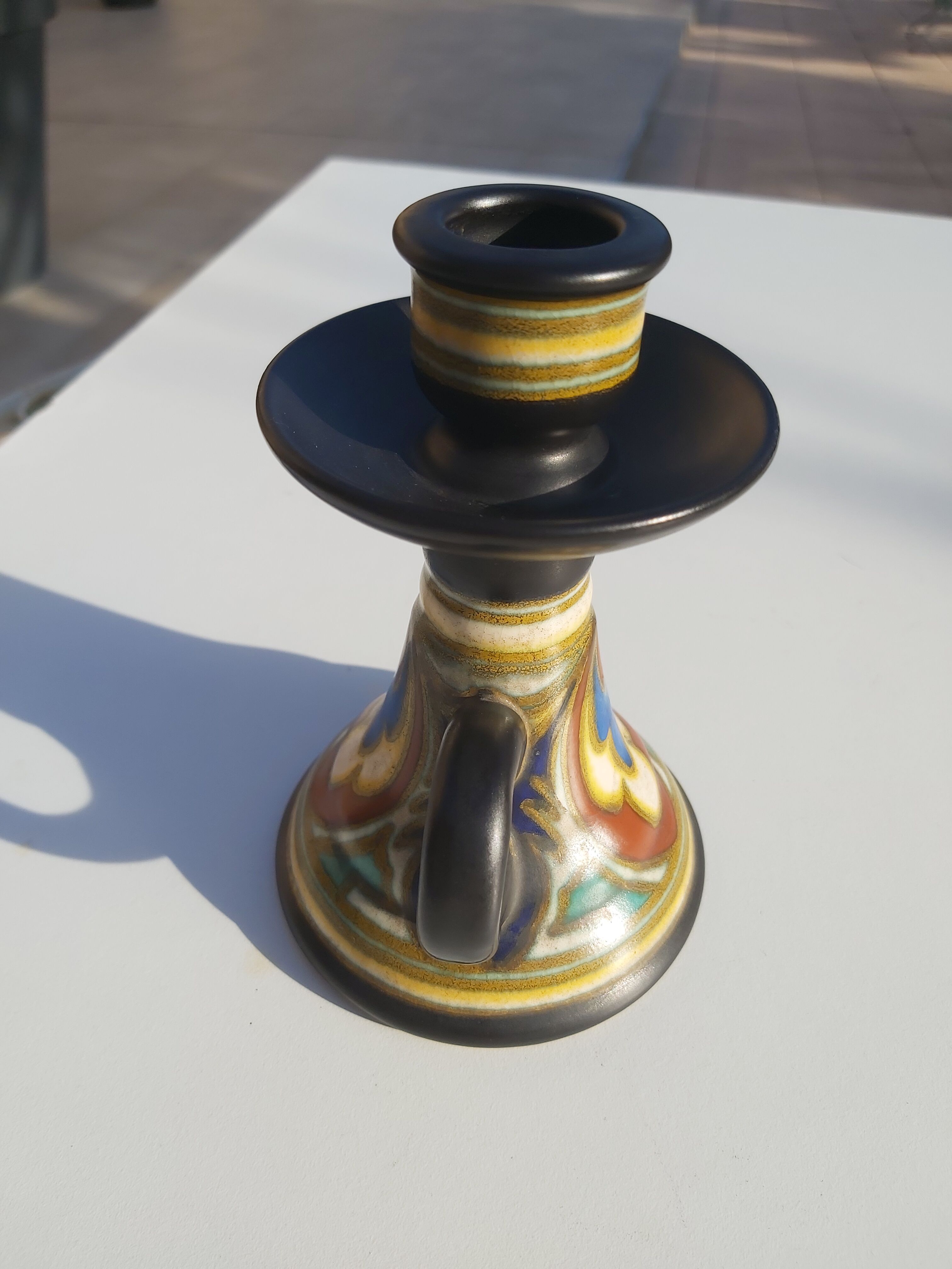 Gouda Holland Earthenware Candle holder