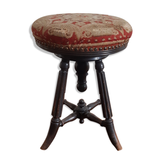 Napoleon III embroidered tabouret