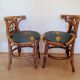 Salon de jardin en rotin console et deux fauteuils