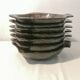 Set of 7 fish-shaped plates signed MARIUS GIUGE circa 1970