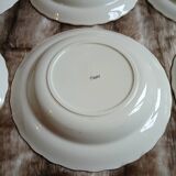 12 assiettes creuses anciennes "Capri "