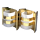 Pair of Hans-Agne Jakobsson V334/1 wall lamps in brass and opaline plastic