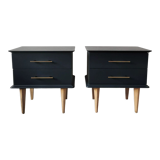 Vintage bedside table pair