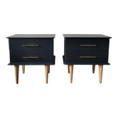 Vintage bedside table pair