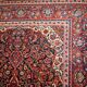 Handmade antique Persian Kashan rug 4.1' x 6.2' (125cm x 189cm) 1910s
