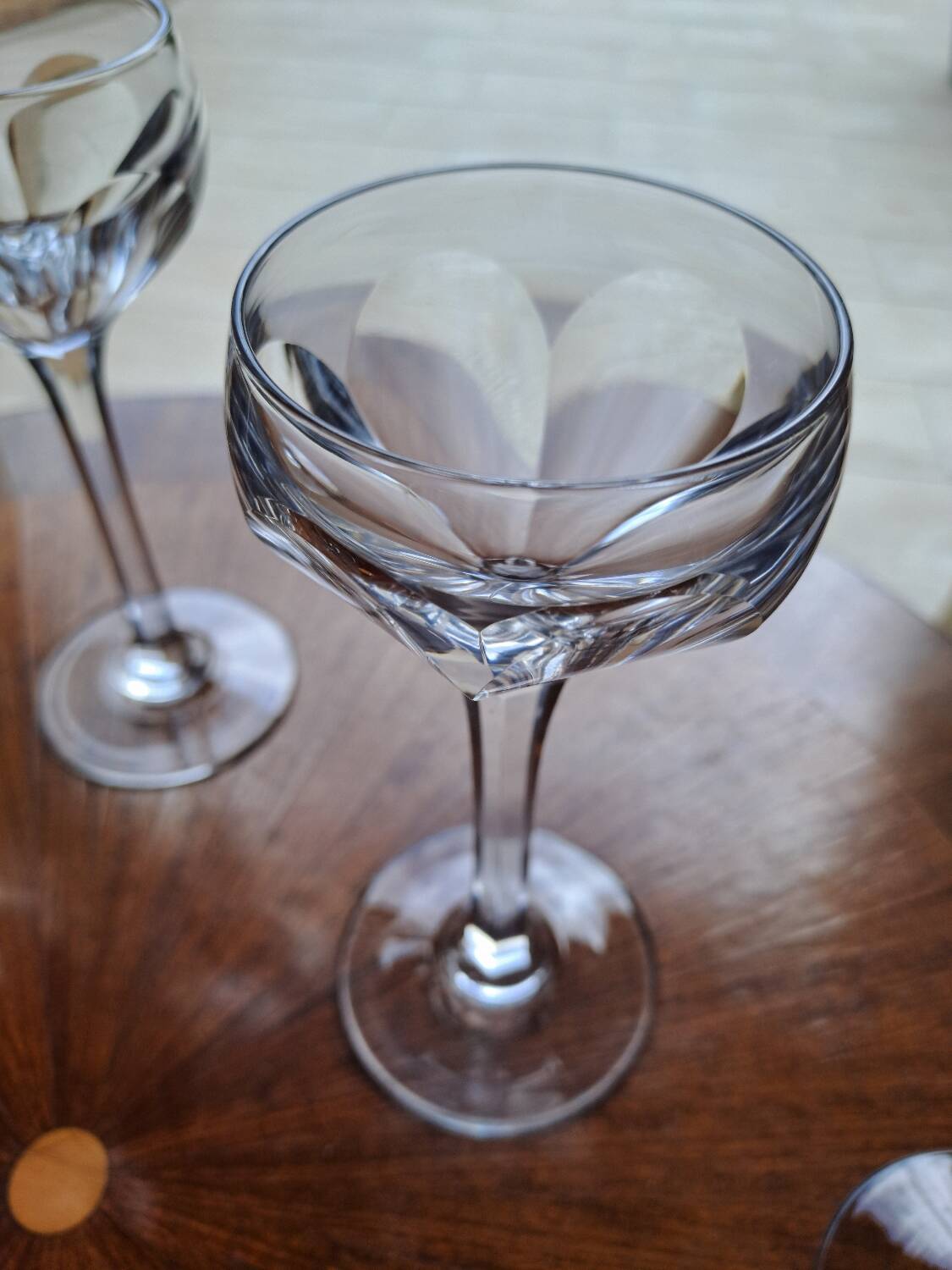 5 Saint Louis crystal glasses, Bristol model, h 15.5 cm