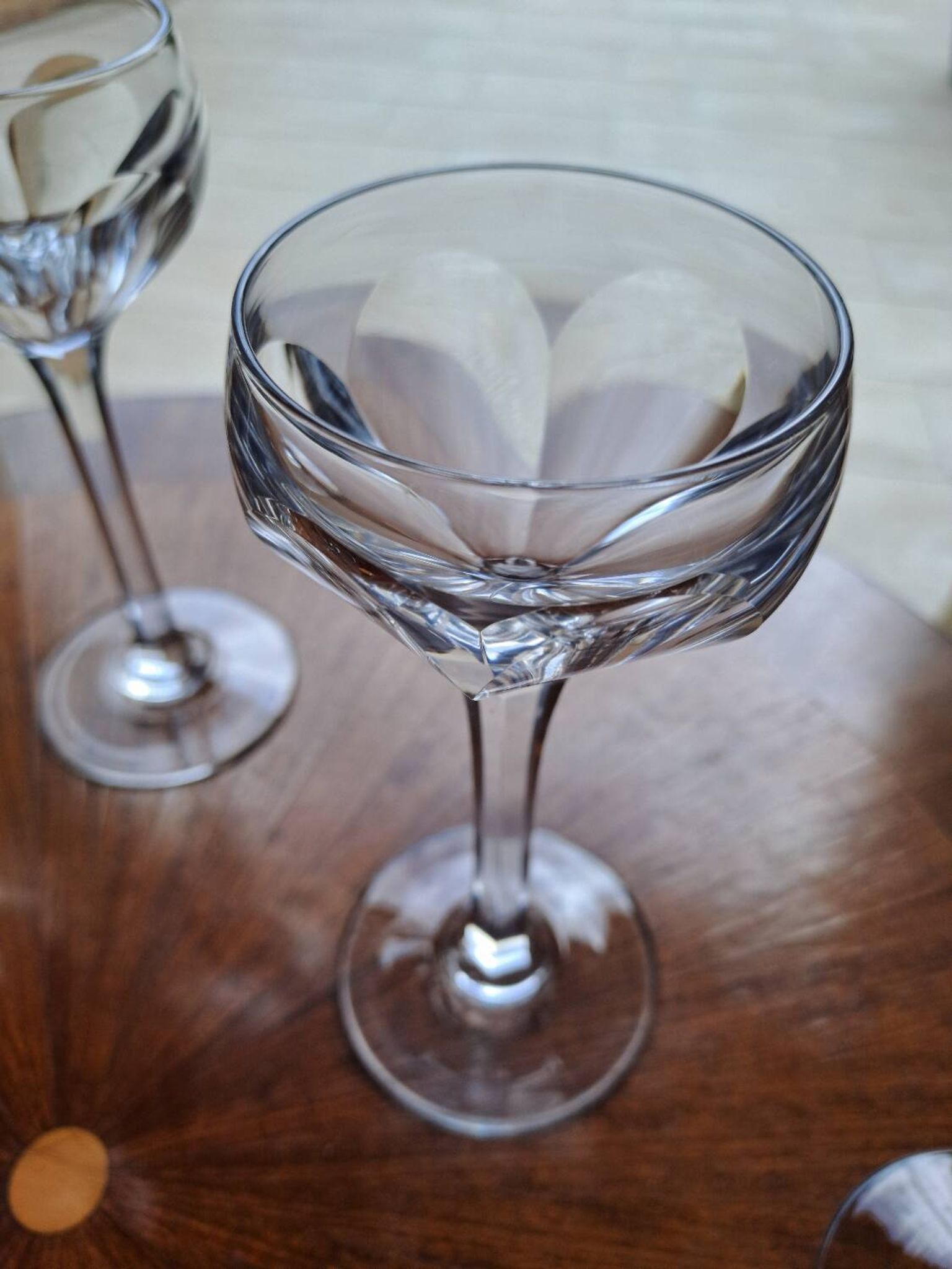 5 verres en cristal Saint Louis modèle Bristol h 15.5 cm