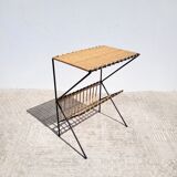 1960 rattan magazine harness triangular