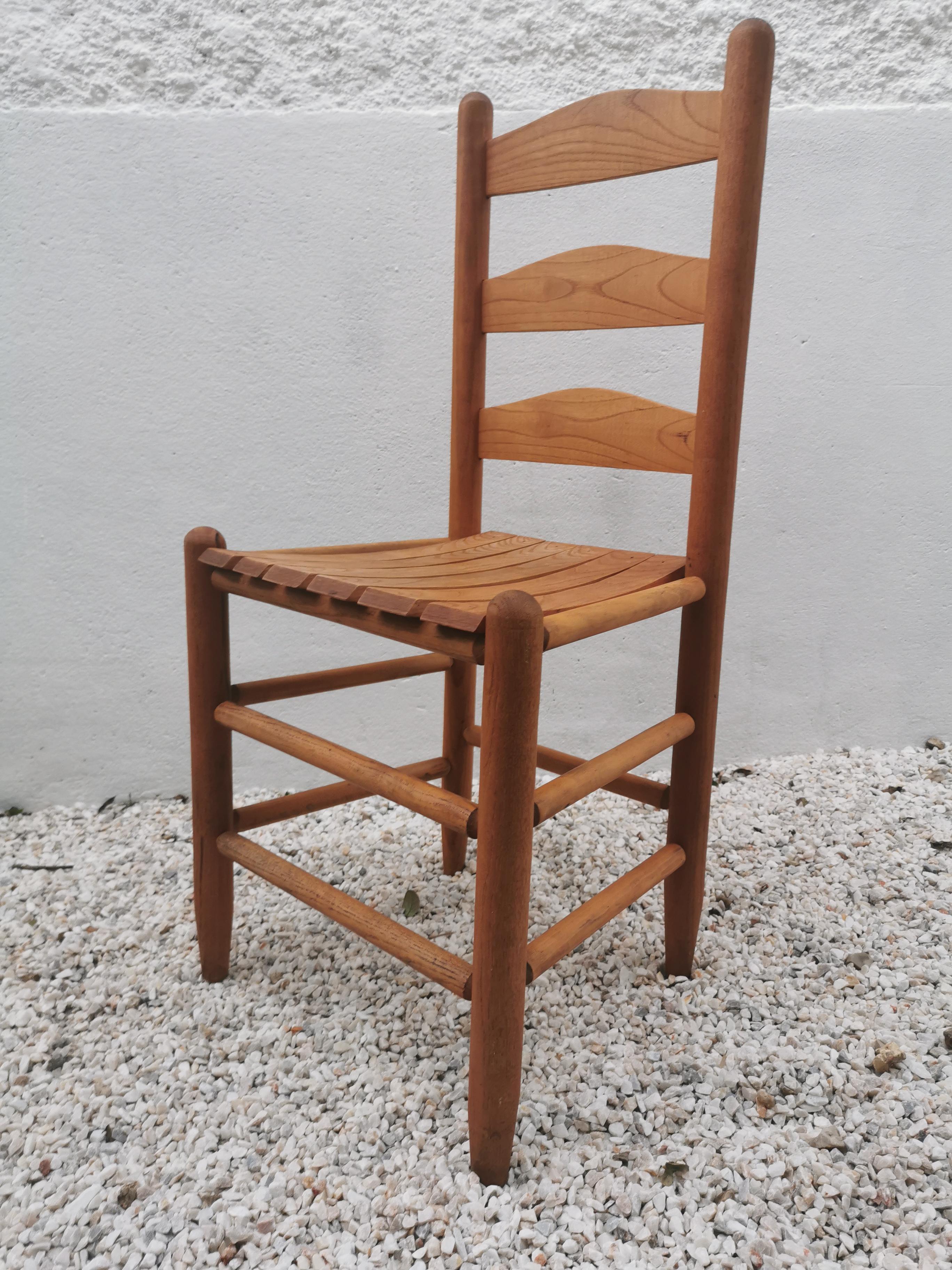 Mid-century pine chair