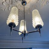 70s chrome chandelier