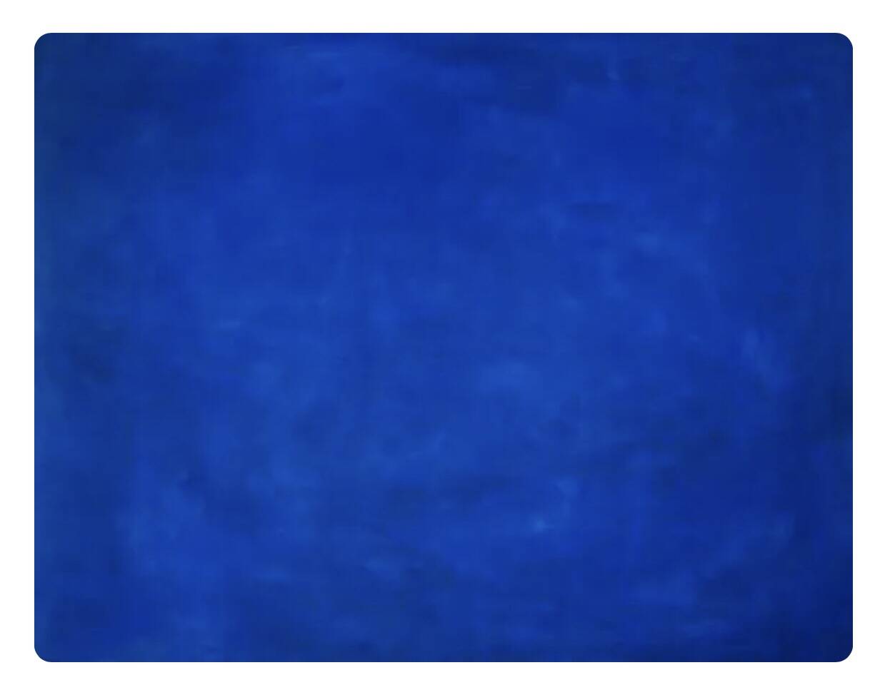 Very Large Monochrome Blue Abstract Painting