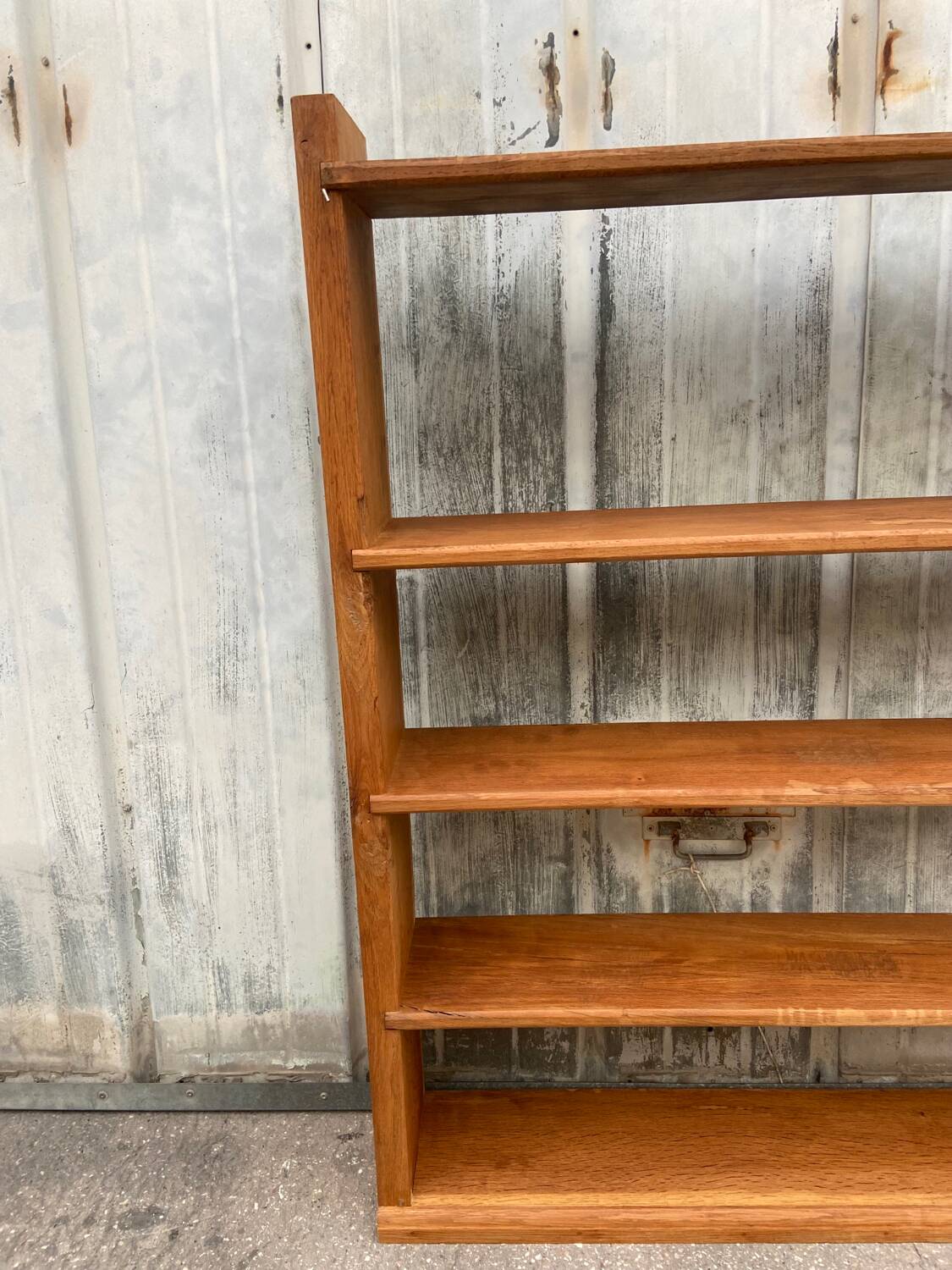 Solid oak bookcase