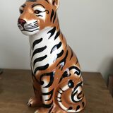 Glazed ceramic tiger 1970