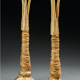 Pair of gilded bronze candle holders in gilded bronze - Pierre Casenove- Fondica 1991