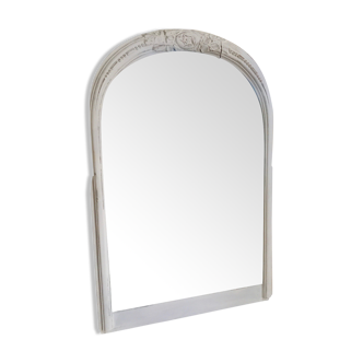 Big old mirror patina white shabby chic 61x81cm