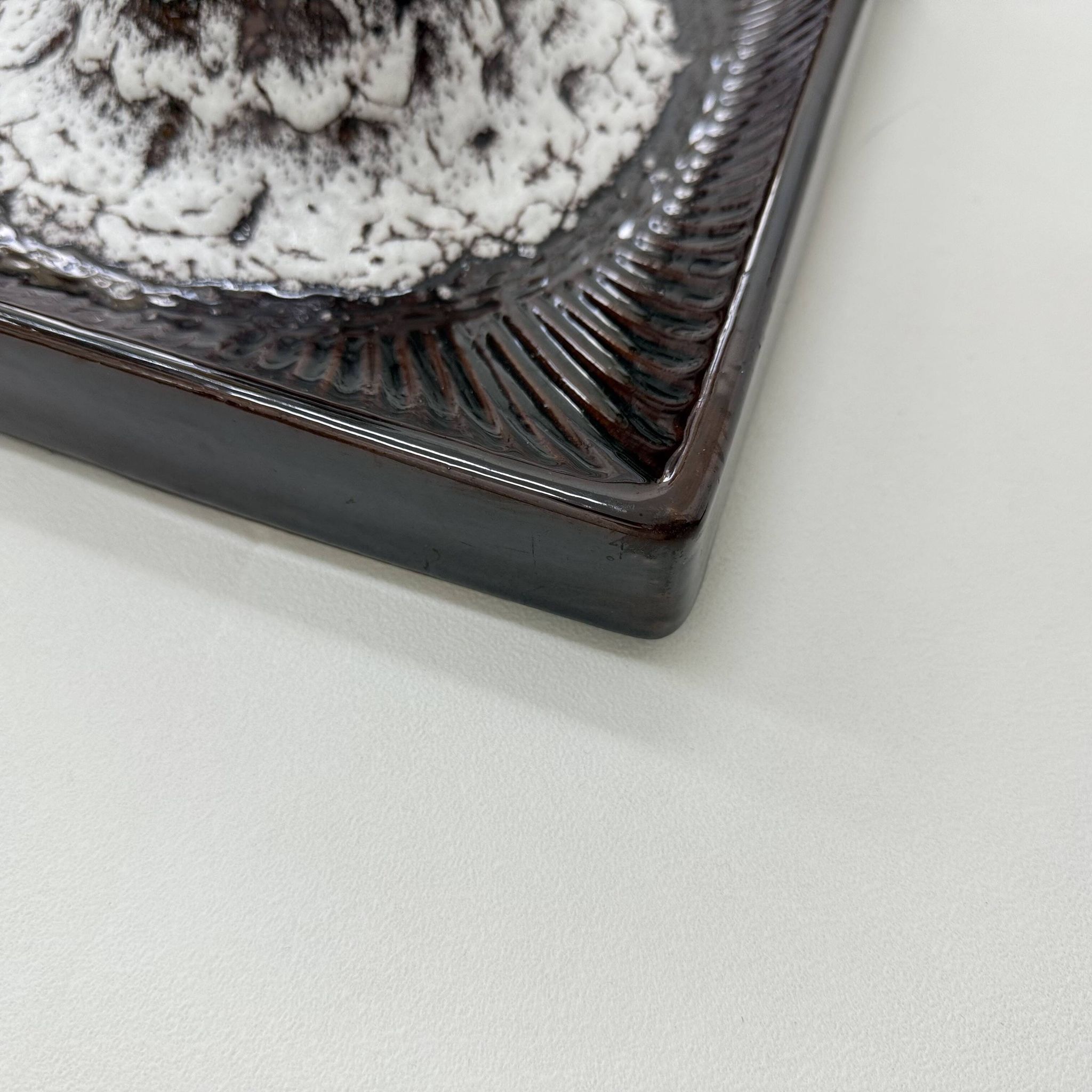 Applique/plafonnier en céramique design ouest-allemand, années 1970