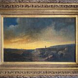 Table XIX° Romantic "Solitary shepherd at dusk" HST/P + frame
