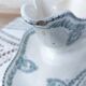 Rare and very pretty old Longwy St Cyr SFNGR sauce boat, France