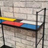 Black upright string shelf