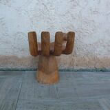 Vintage wooden hand-shaped chair