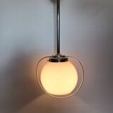 Antique chandelier - Art Deco - White opaline globe - 1940