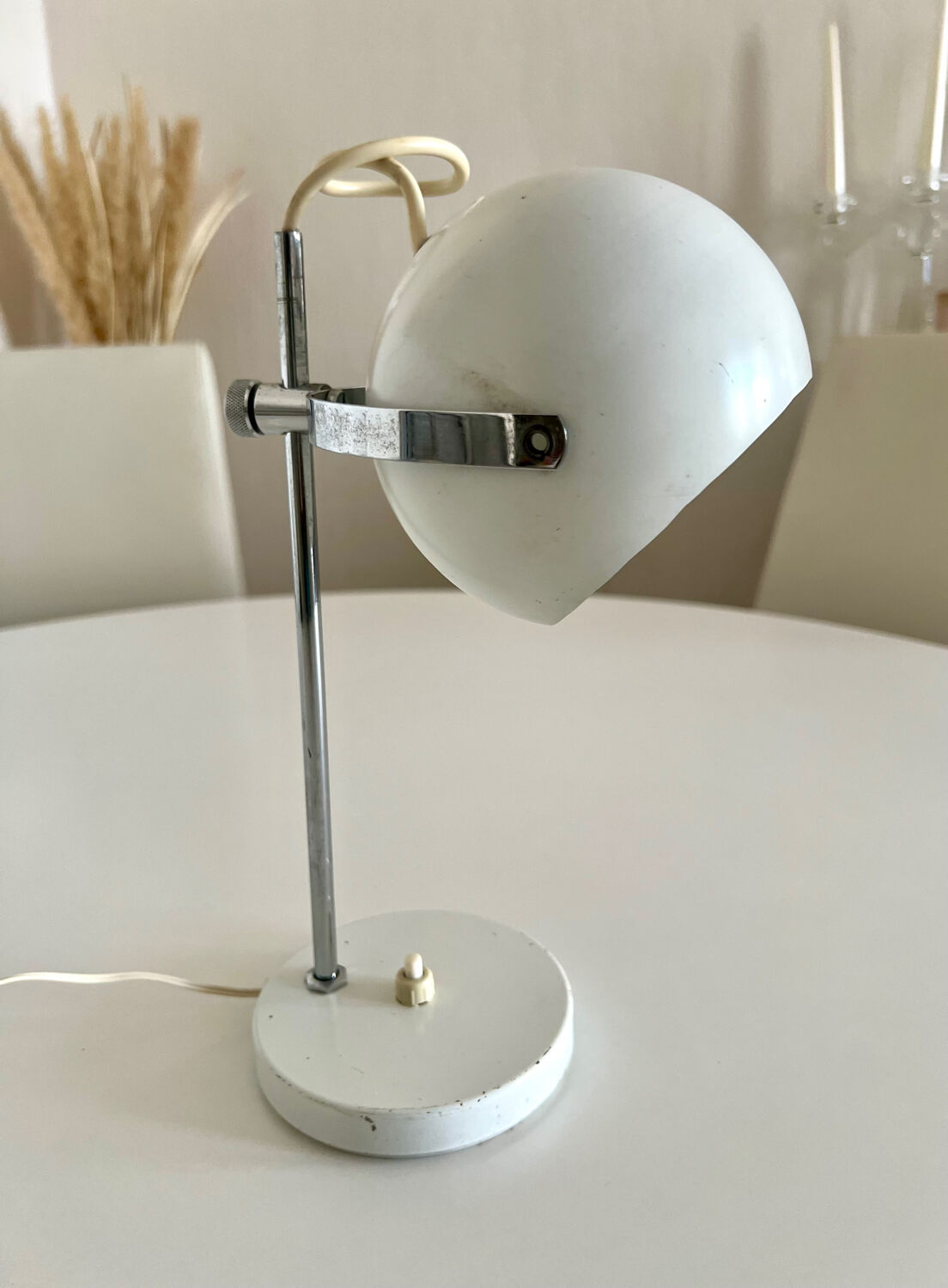 Vintage lamp from the 60s-70s, adjustable for table or wall – Space Age style